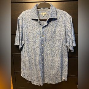 Peter Millar Vintage Linen Floral Shirt